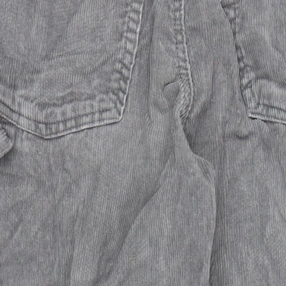 Three Sixty Mens Grey Cotton Trousers Size 30 in L27 in Regular Zip - Pockets Long Leg