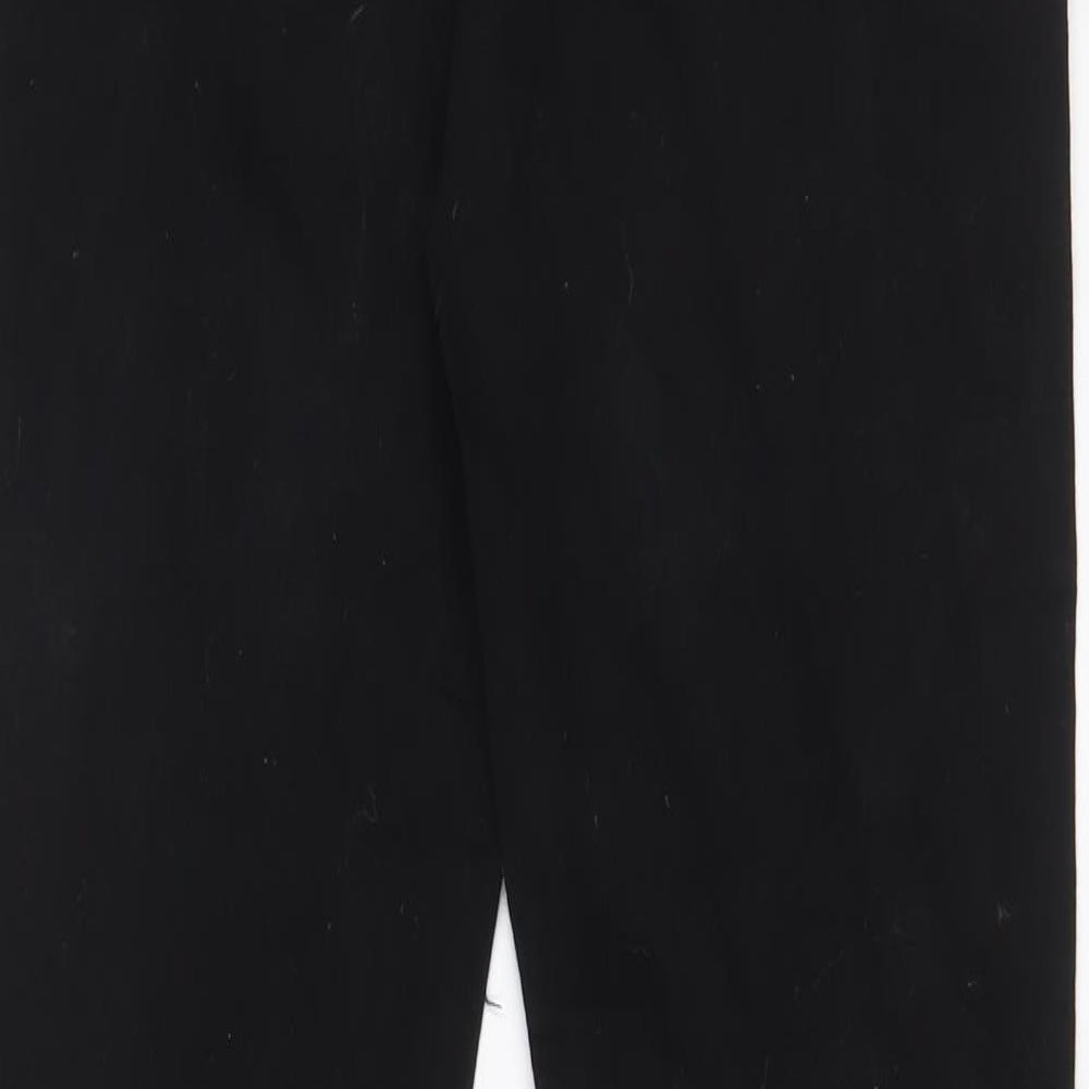 ASOS Mens Black Cotton Straight Jeans Size 30 in L32 in Regular Zip