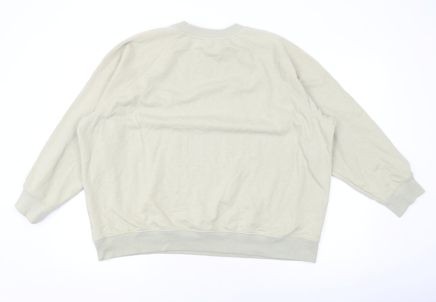 H&M Mens Beige Cotton Pullover Sweatshirt Size L