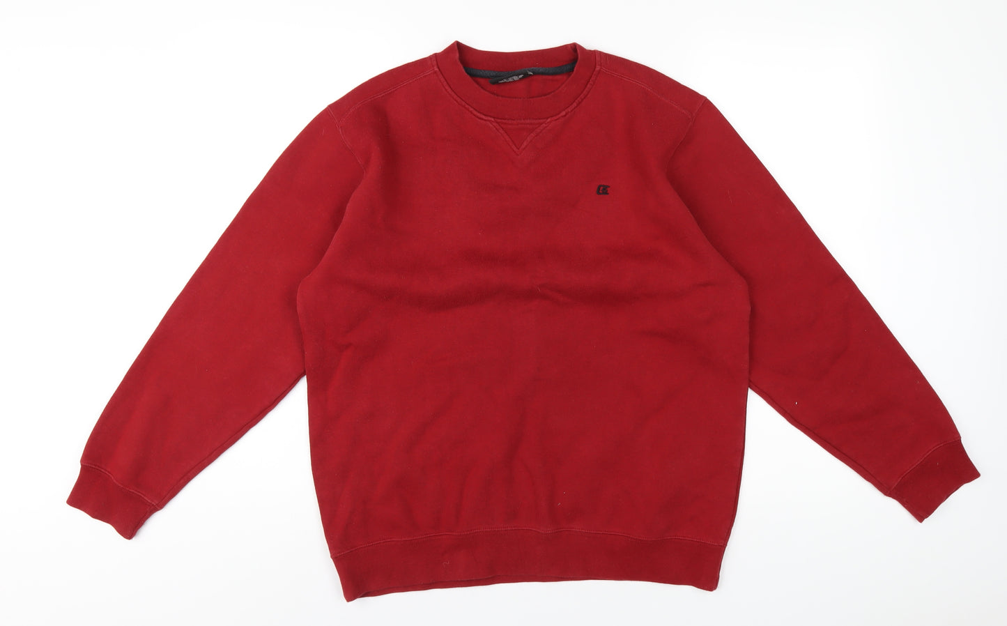 CS Active Mens Red Cotton Pullover Sweatshirt Size M