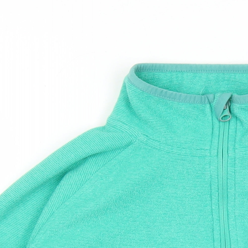 Peter Storm Womens Green Polyester Pullover Sweatshirt Size 12 Zip