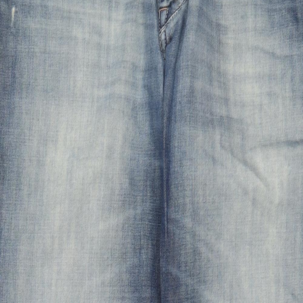 NEXT Mens Blue Cotton Straight Jeans Size 36 in L30 in Regular Button - Short Leg, Pockets