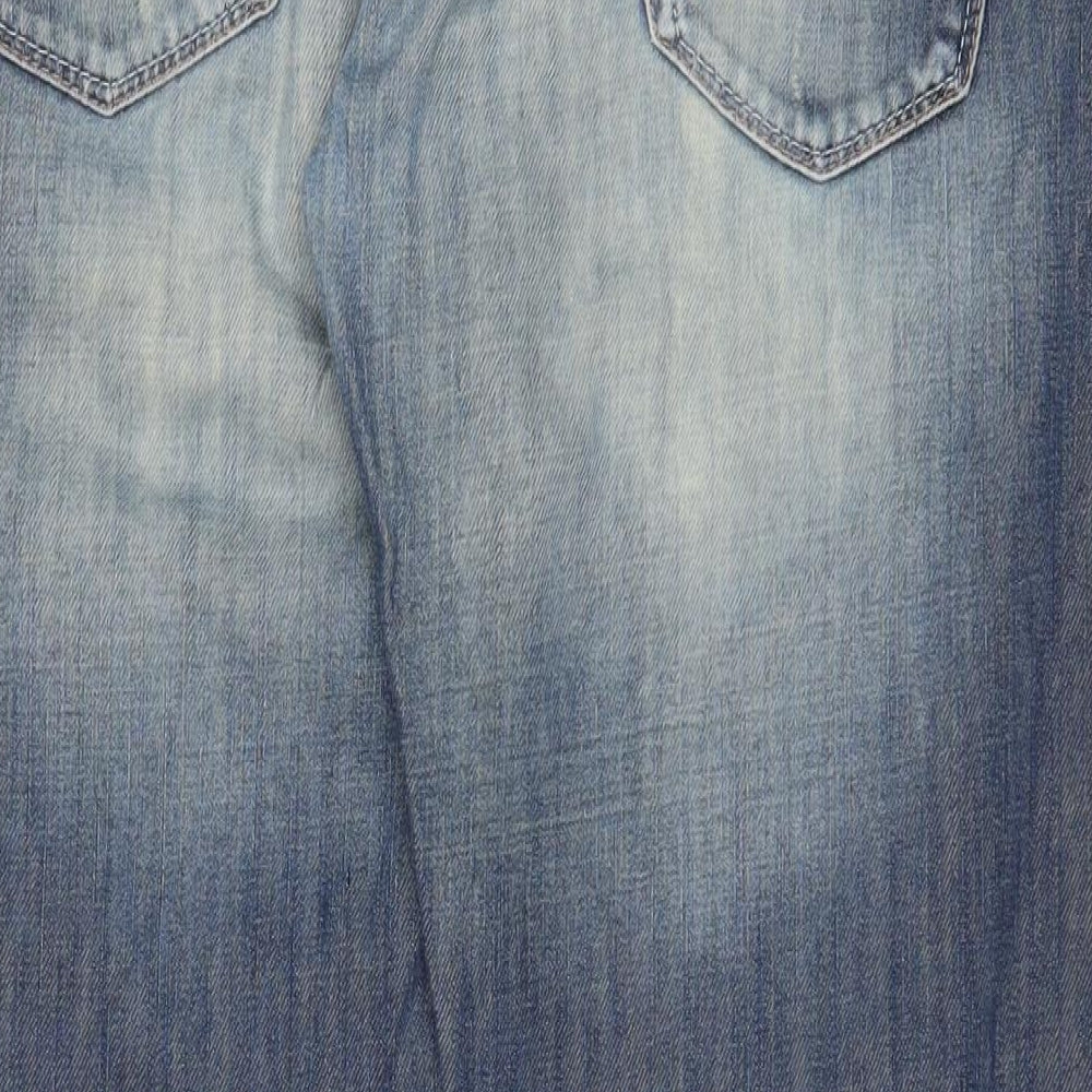 NEXT Mens Blue Cotton Straight Jeans Size 36 in L30 in Regular Button - Short Leg, Pockets