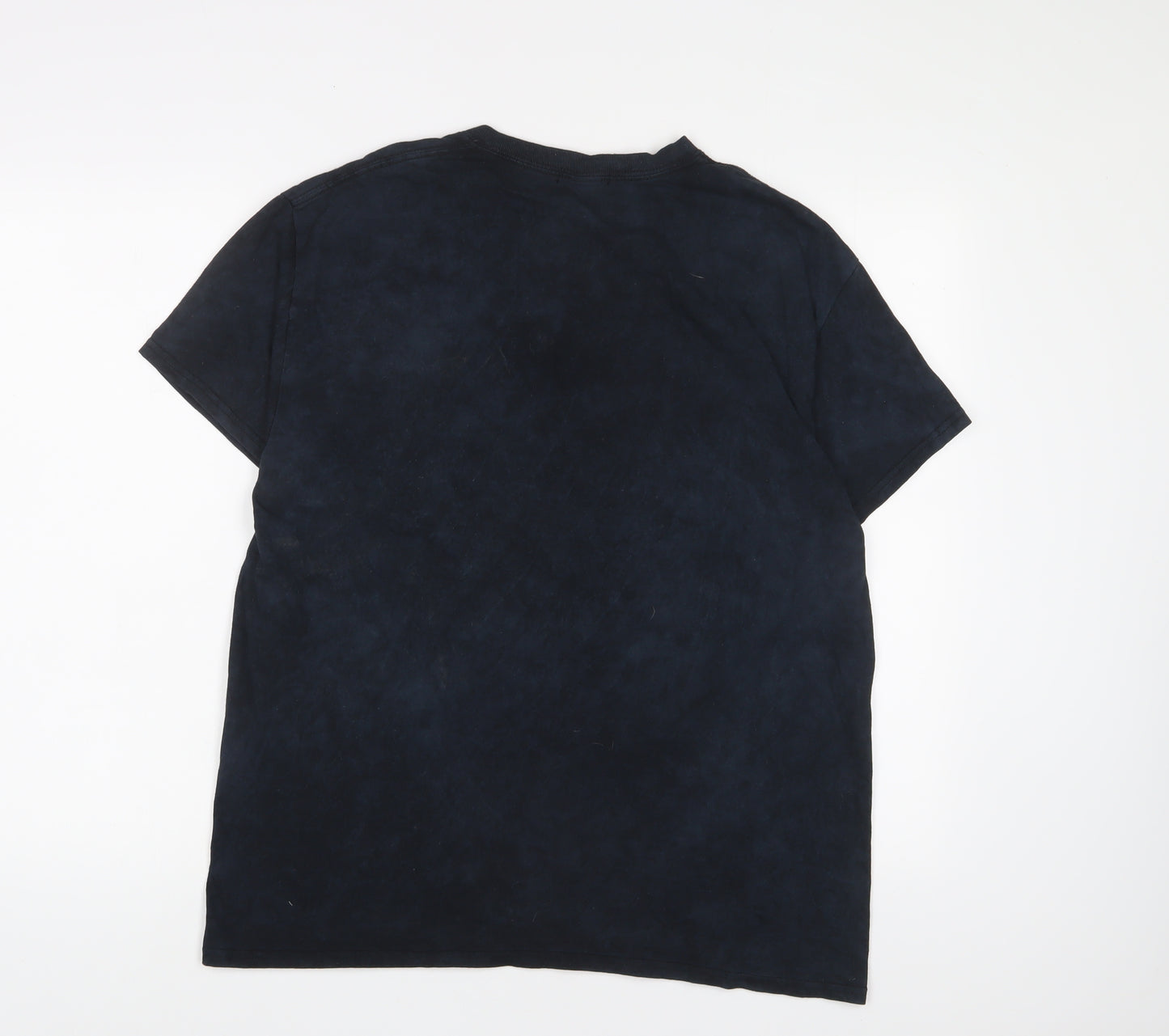 Boohoo Mens Blue Polyester T-Shirt Size M Crew Neck