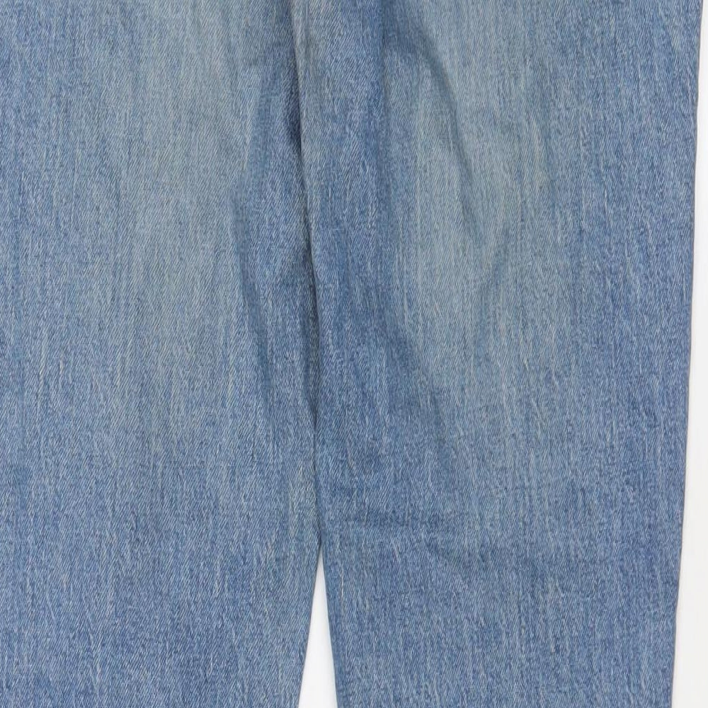 Levi's Mens Blue Cotton Straight Jeans Size 30 in L30 in Regular Zip