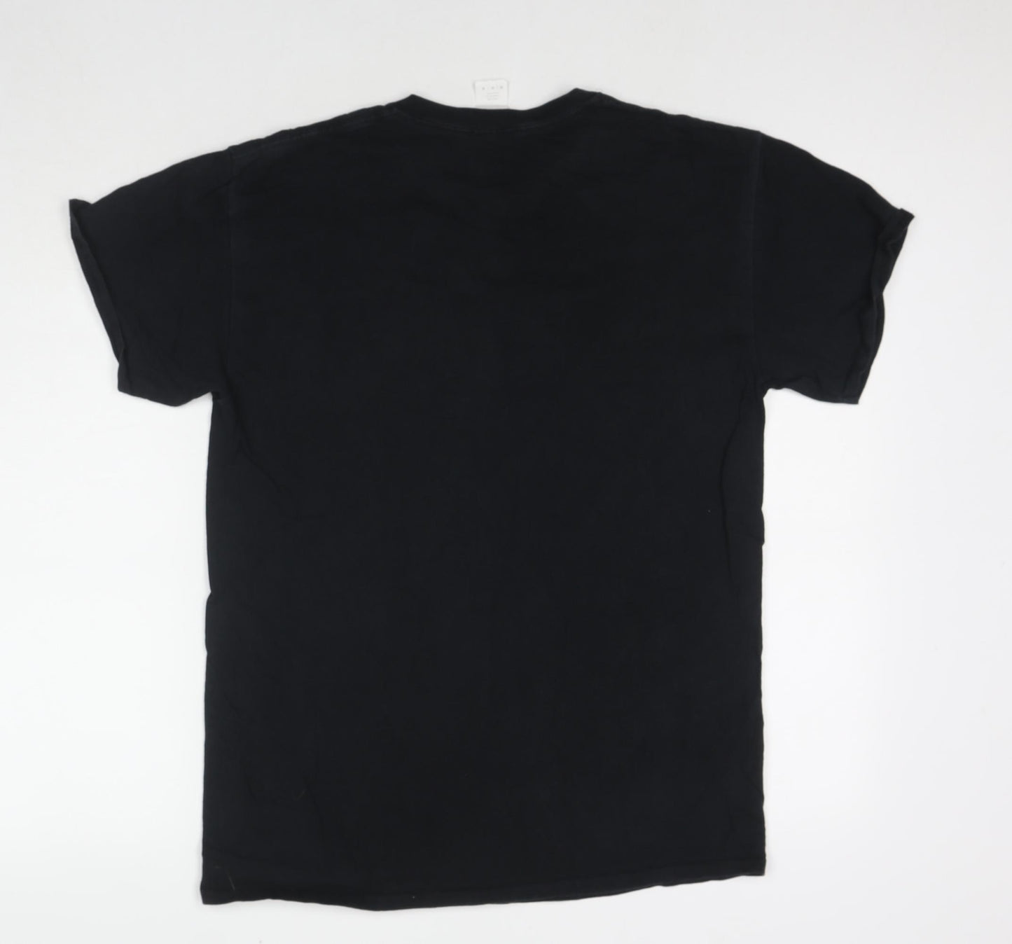 Gildan Mens Black Cotton T-Shirt Size M Round Neck - Bandido es mi amigo