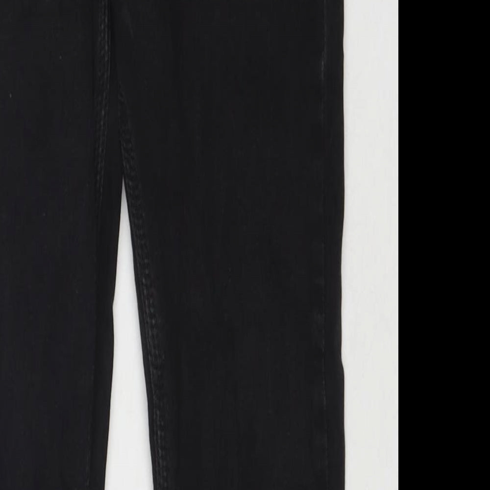 Topman Mens Black Cotton Skinny Jeans Size 30 in L27 in Slim Zip