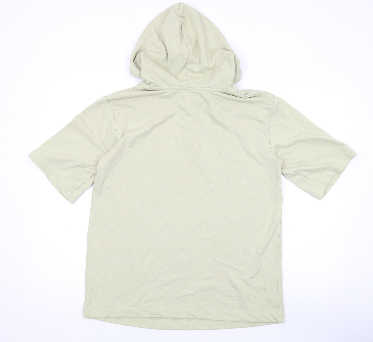 H&M Womens Green Cotton Pullover Hoodie Size S Pullover