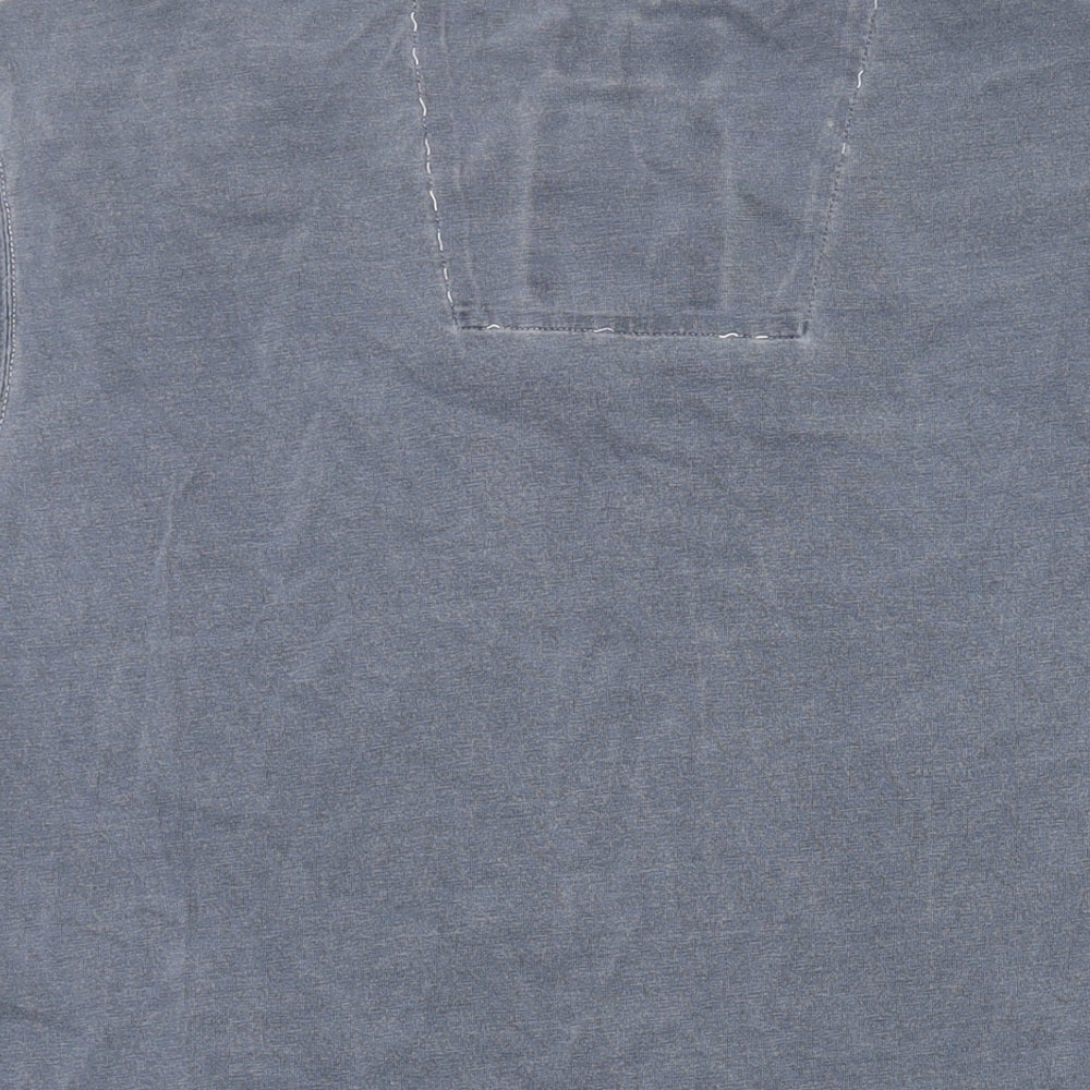 Barbour Mens Grey Cotton T-Shirt Size L Round Neck