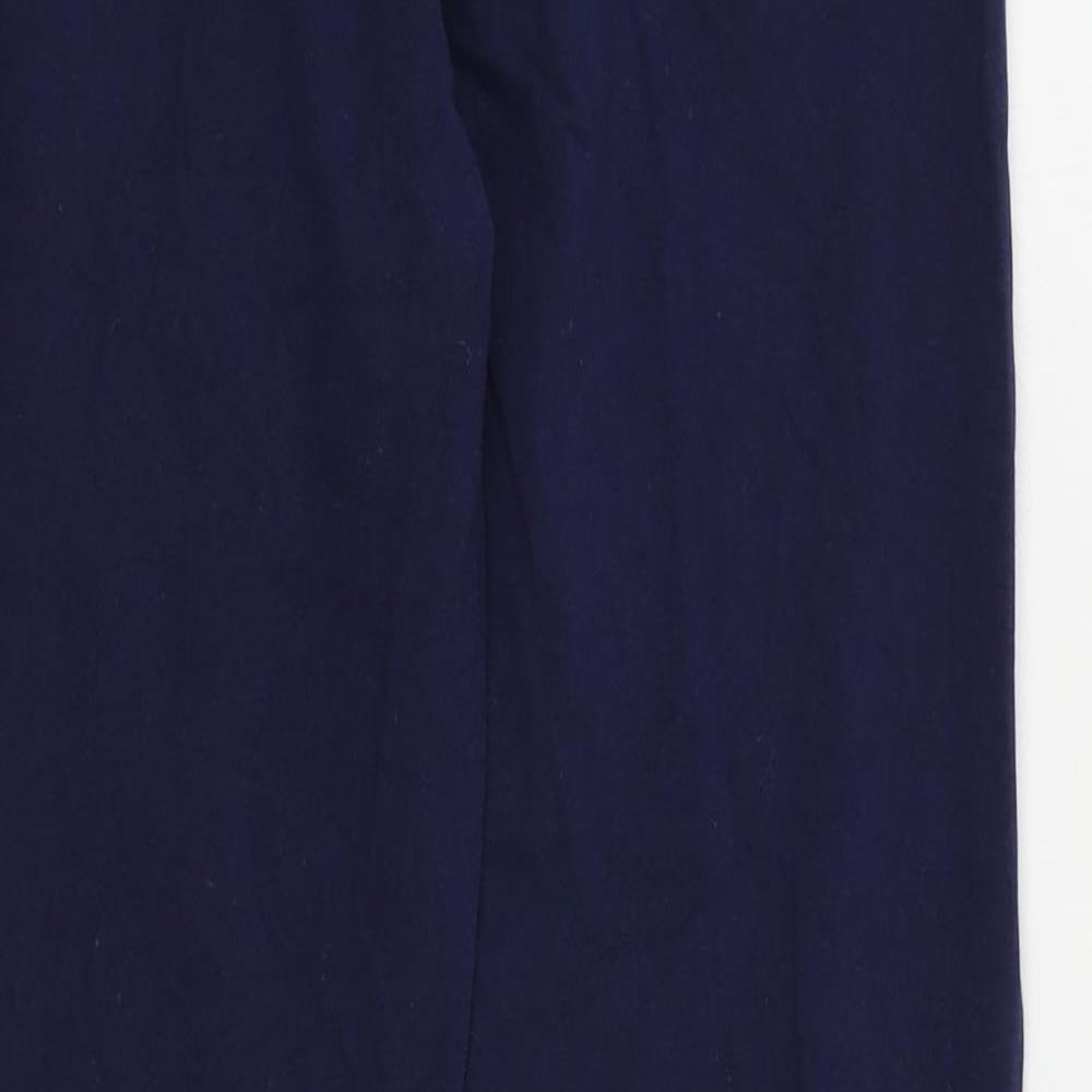 Mountain Warehouse Womens Blue Cotton Capri Leggings Size 8 L28 in - Elastic Waist