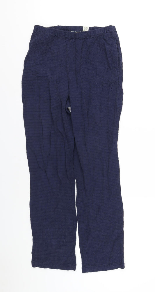 Orvis Womens Blue Viscose Trousers Size 10 L30 in Regular