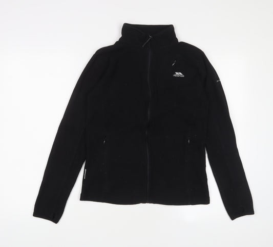 Trespass Womens Black Jacket Size 10 Zip - Zip Pockets