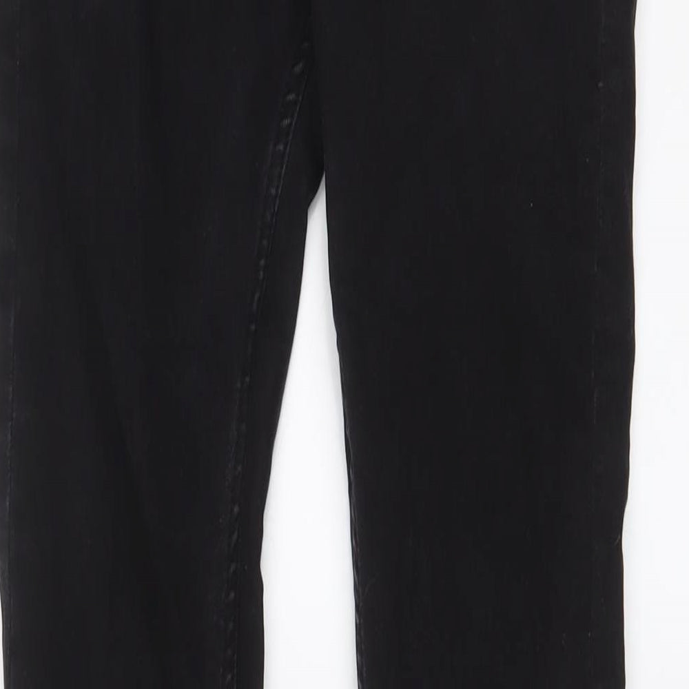 Topman Mens Black Cotton Skinny Jeans Size 30 in L32 in Regular Zip - Long Leg, Pockets