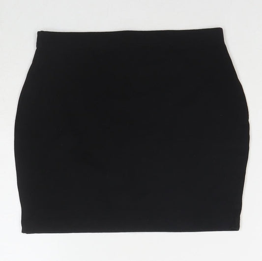 ASOS Womens Black Cotton Mini Skirt Size 6