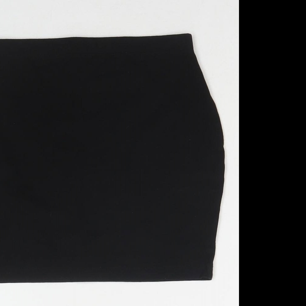 ASOS Womens Black Cotton Mini Skirt Size 6