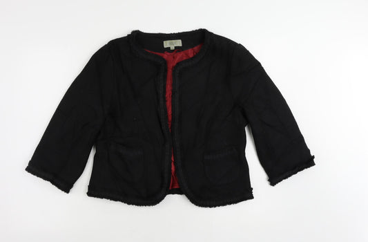 Marks and Spencer Womens Black Jacket Blazer Size 14 - Open