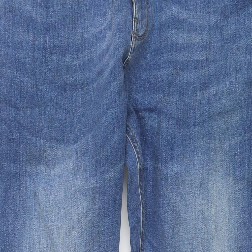 NEXT Mens Blue Cotton Straight Jeans Size 32 in L29 in Slim Button