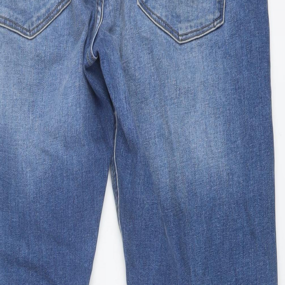 NEXT Mens Blue Cotton Straight Jeans Size 32 in L29 in Slim Button