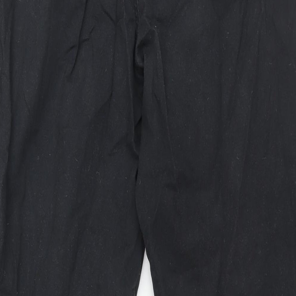 TU Mens Black Cotton Tapered Jeans Size 36 in L32 in Regular Drawstring - Jogger Style