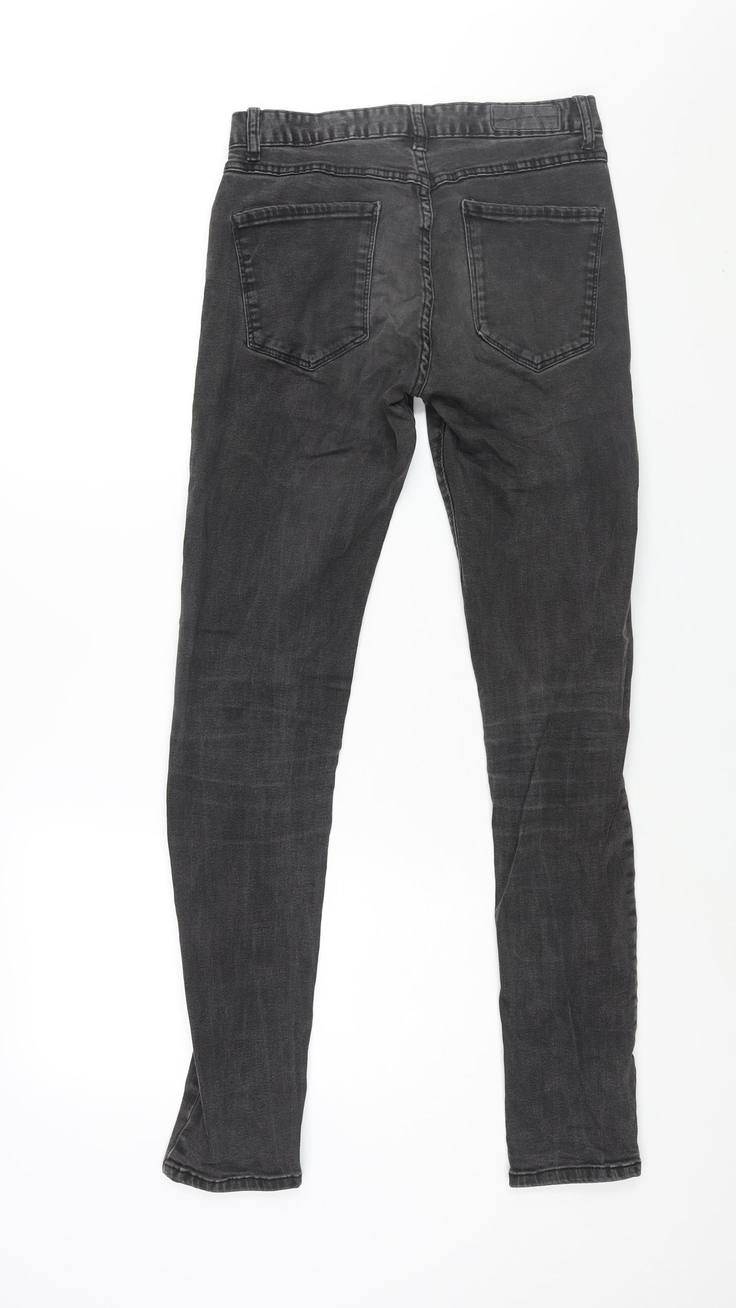 Denim & Co. Mens Black Cotton Skinny Jeans Size 30 in L34 in Regular Button