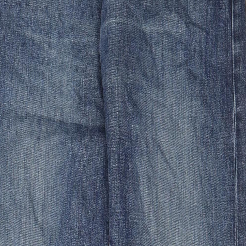 Levi's Mens Blue Cotton Straight Jeans Size 32 in L33 in Regular Zip