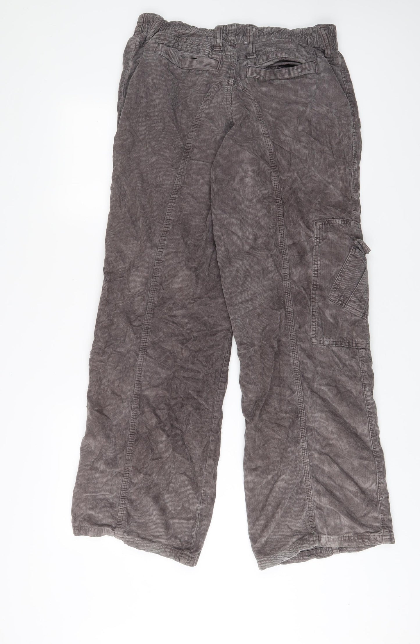 BDG Womens Brown Cotton Cargo Trousers Size M L32 in Regular Hook & Eye