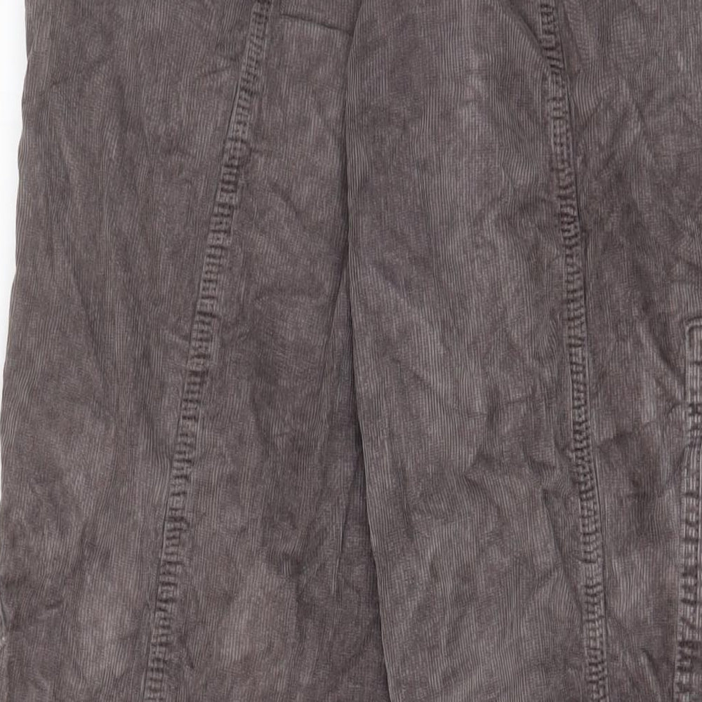 BDG Womens Brown Cotton Cargo Trousers Size M L32 in Regular Hook & Eye