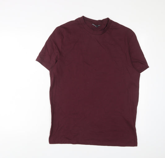 ASOS Mens Red Cotton T-Shirt Size M Crew Neck