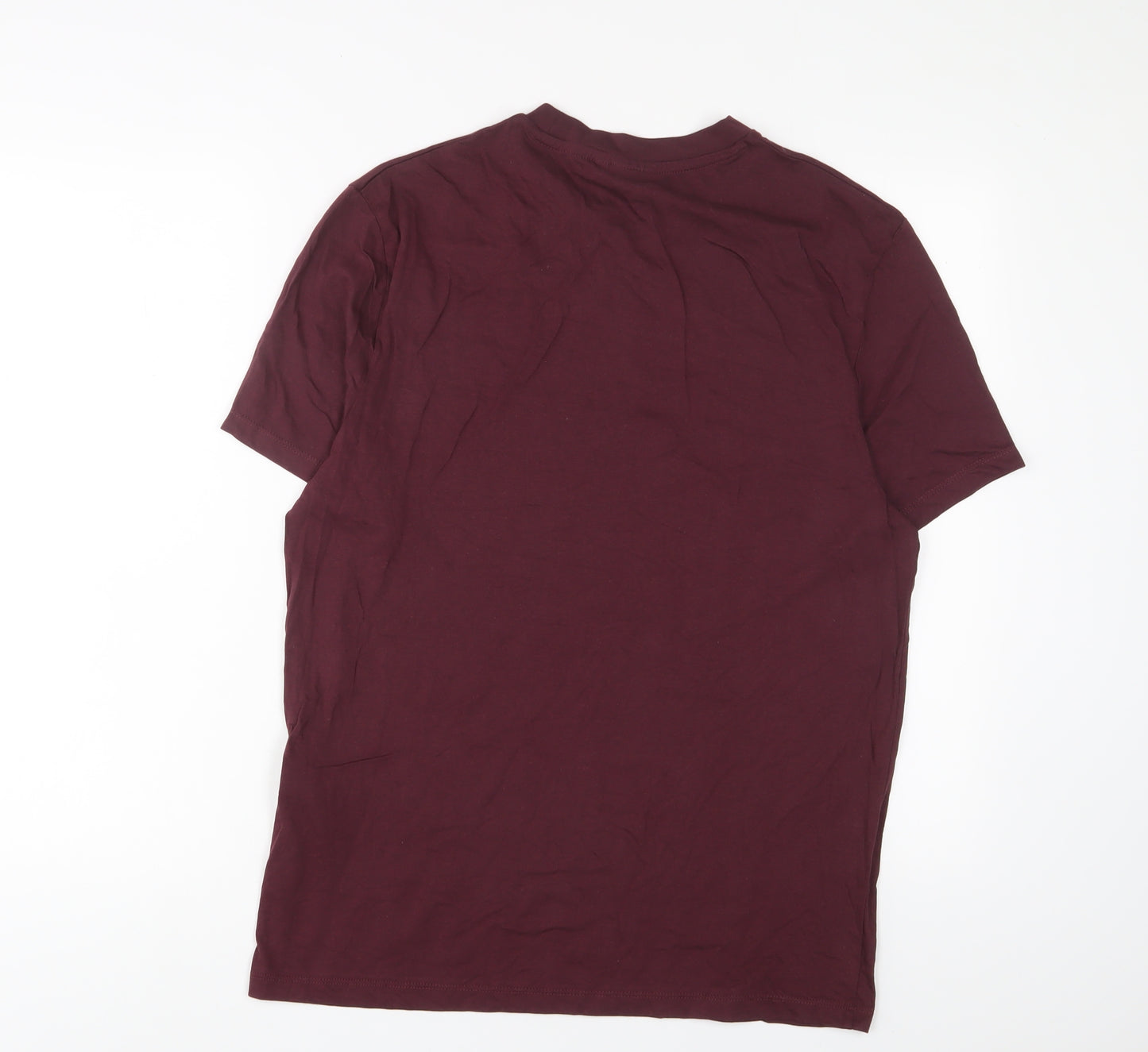 ASOS Mens Red Cotton T-Shirt Size M Crew Neck