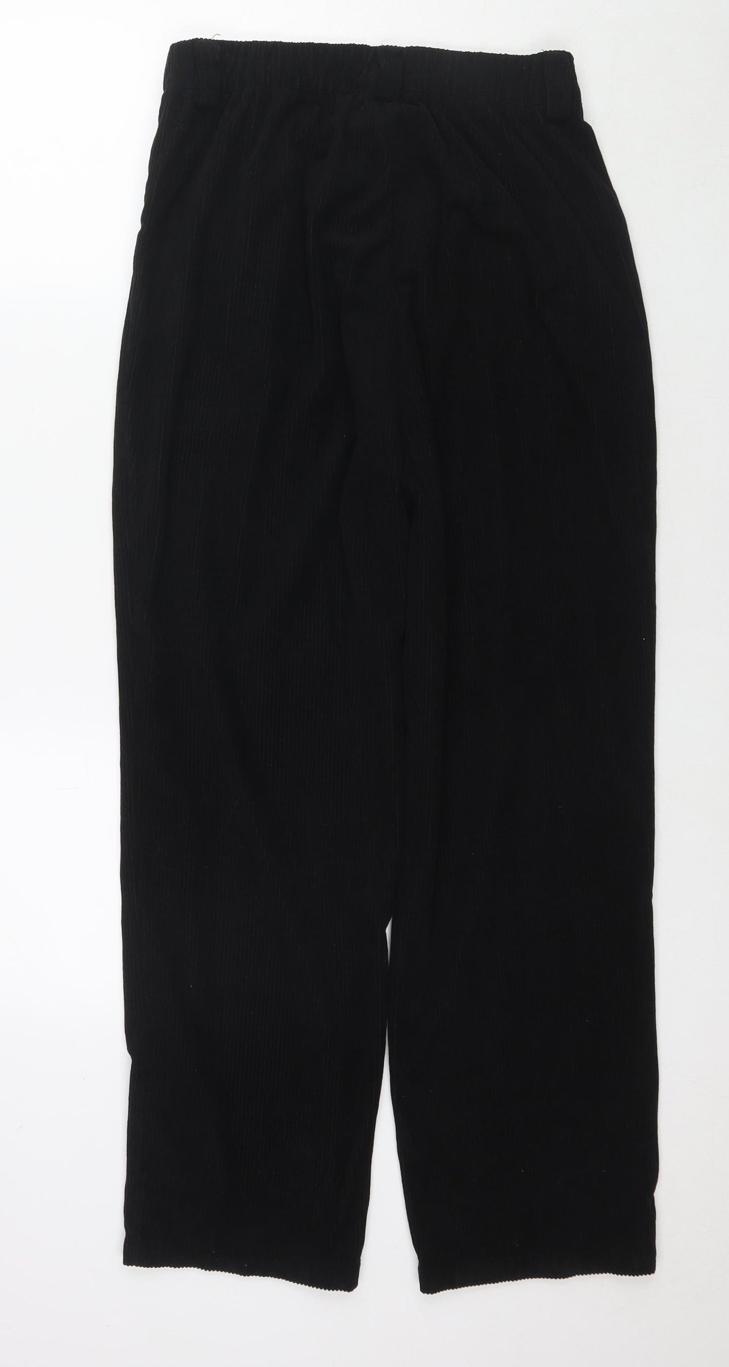 JB Womens Black Polyester Trousers Size M L27 in Regular Zip