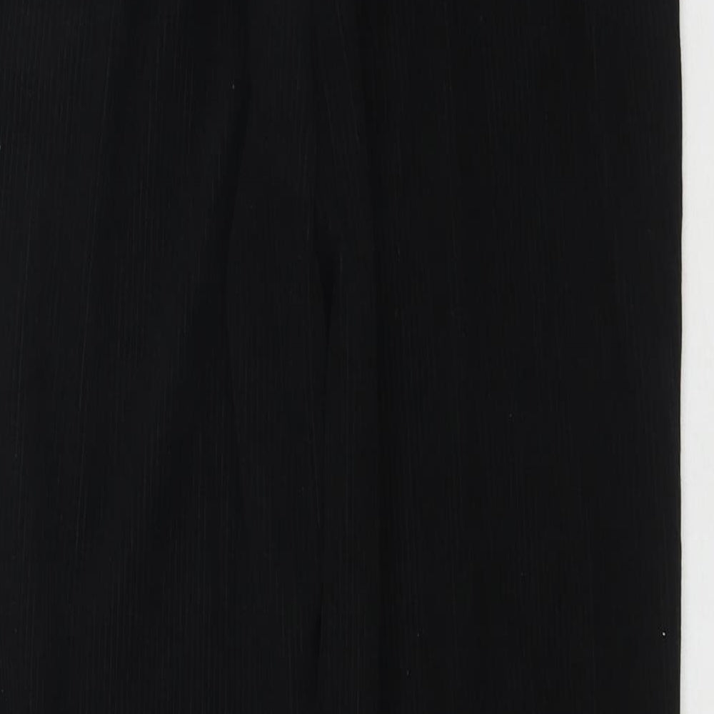 JB Womens Black Polyester Trousers Size M L27 in Regular Zip