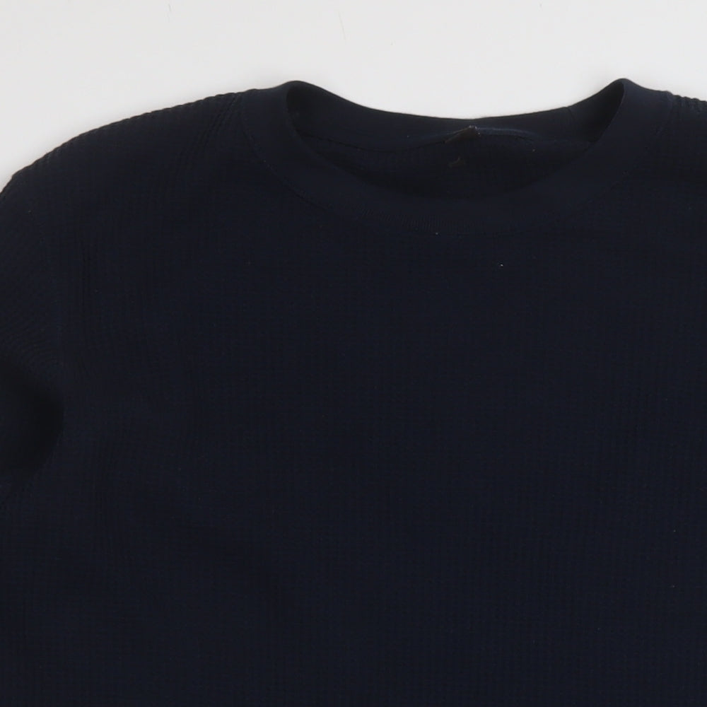 Uniqlo Mens Blue Cotton Pullover Sweatshirt Size M