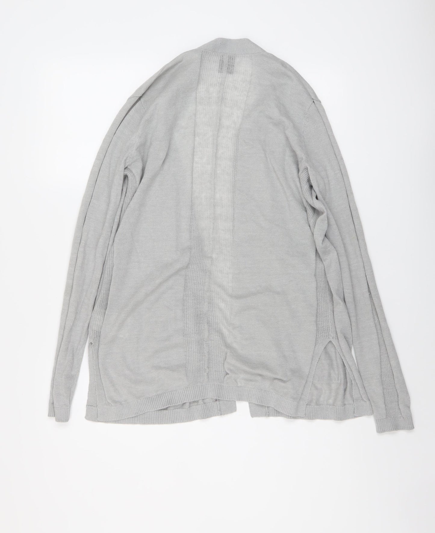 Gap Womens Grey V-Neck Linen Cardigan Jumper Size XS