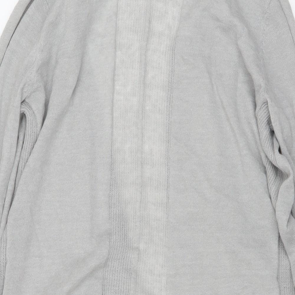 Gap Womens Grey V-Neck Linen Cardigan Jumper Size XS