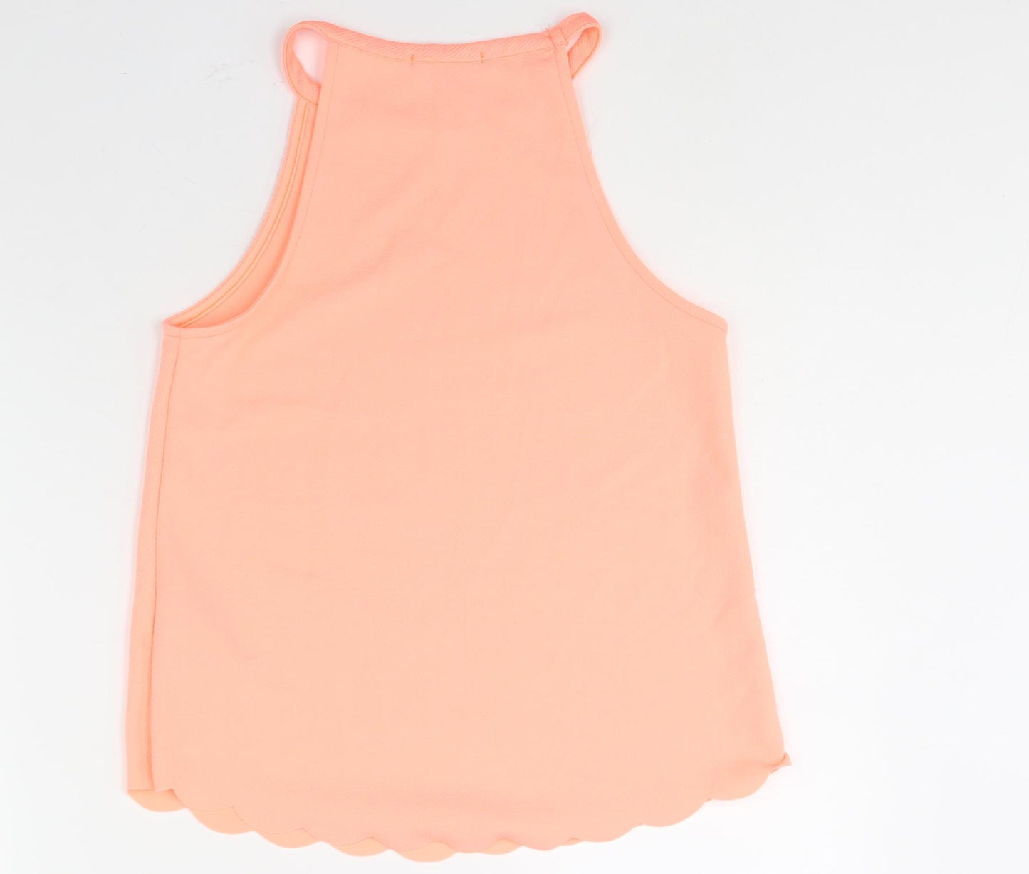 New Look Womens Pink Polyester Camisole Blouse Size 8 Round Neck - Neon