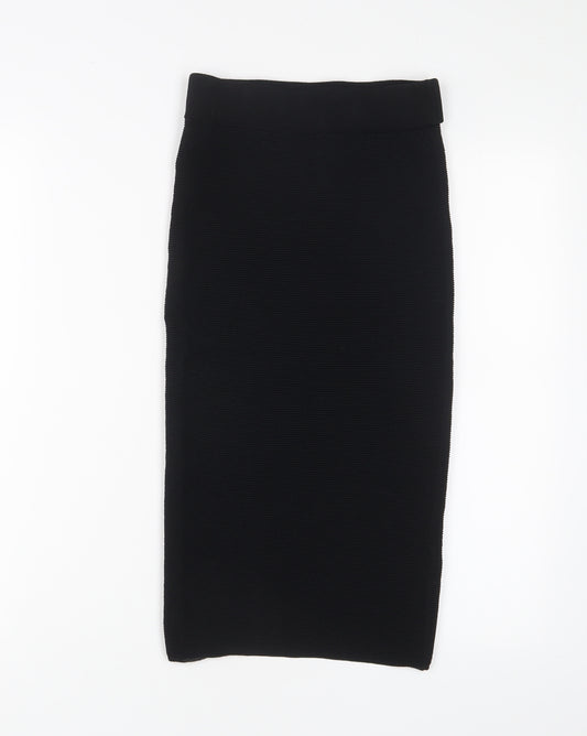 ASOS Womens Black Acrylic Straight & Pencil Skirt Size 6