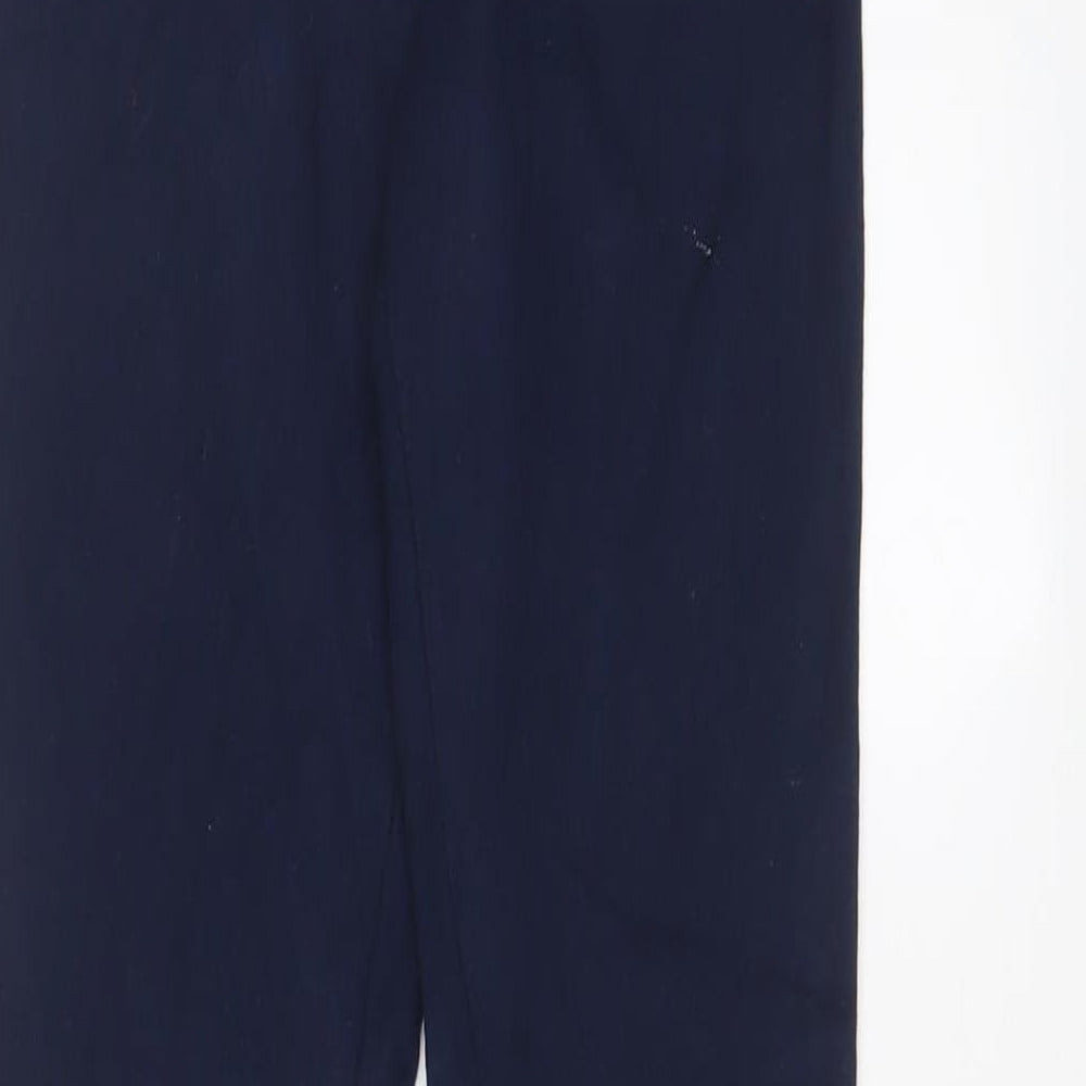 Marks and Spencer Womens Blue Vinyl Capri Leggings Size 8 L28 in