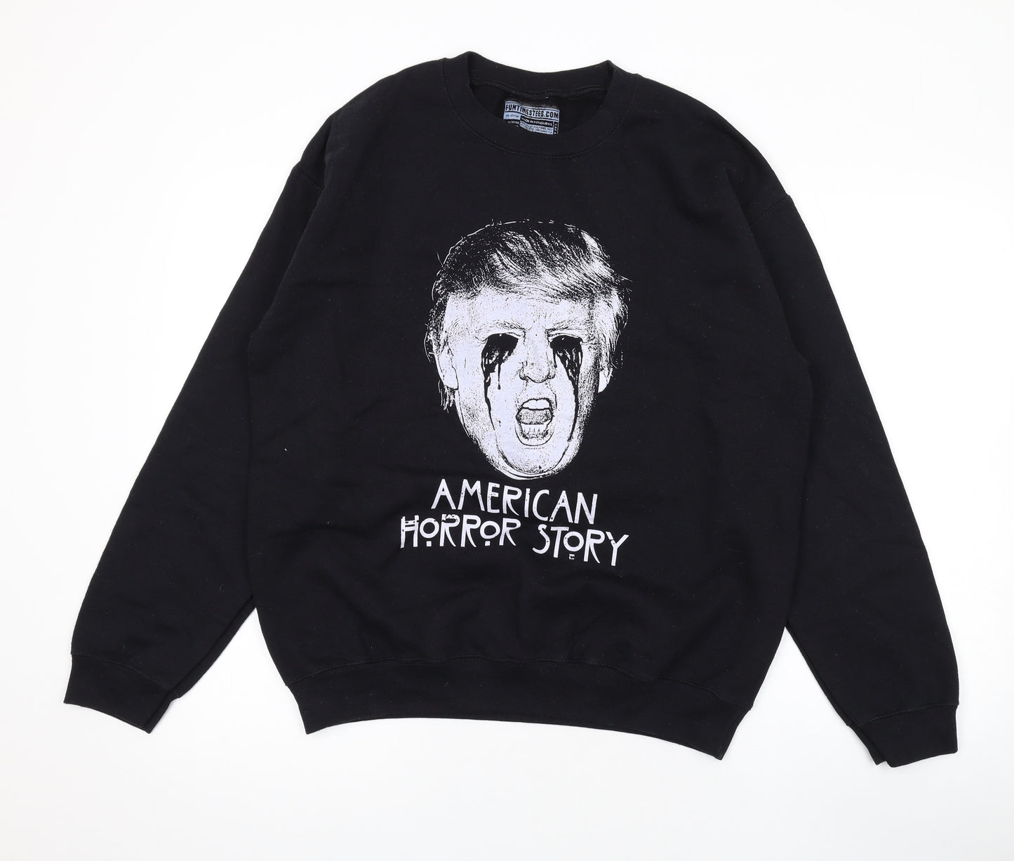 American Horror Story Mens Black Cotton Pullover Sweatshirt Size M