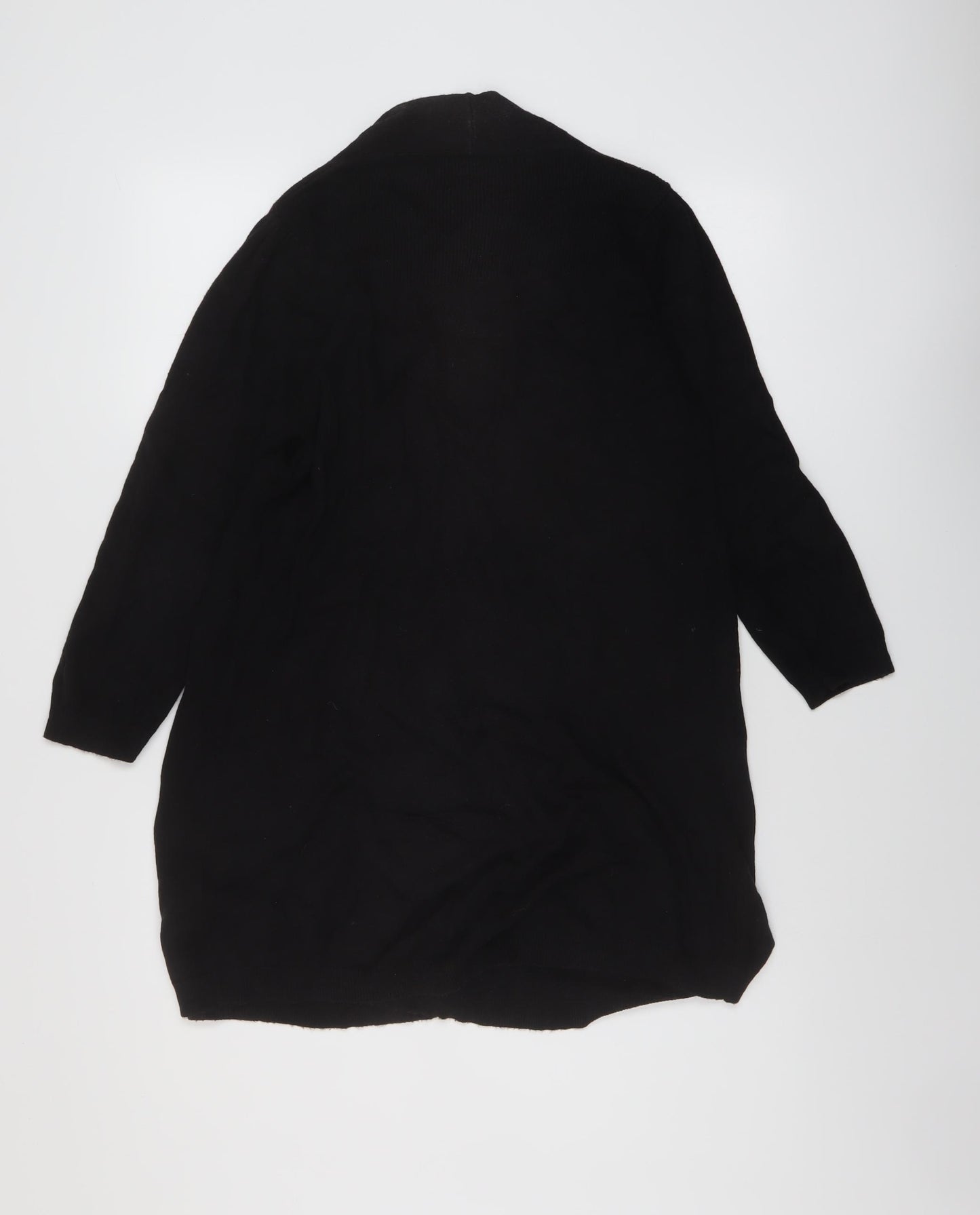 Wallis Womens Black V-Neck Viscose Cardigan Jumper Size S