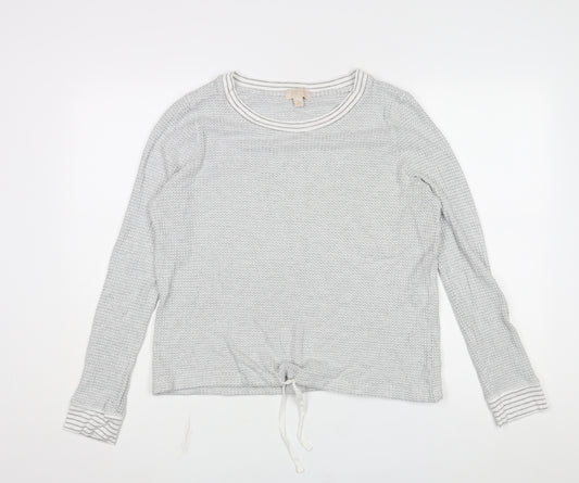 Gap Womens Grey Viscose Pullover Sweatshirt Size M Pullover - Drawstring Hem