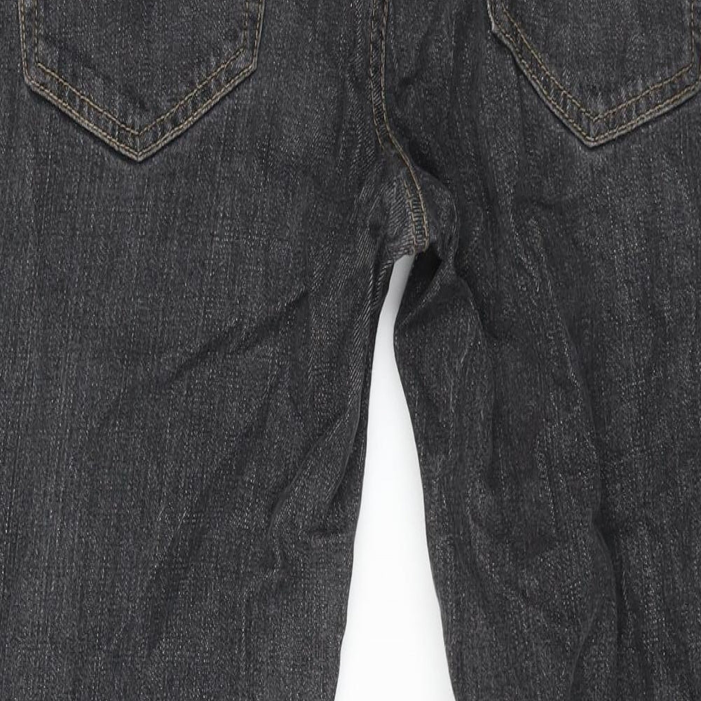 TU Mens Blue Cotton Straight Jeans Size 36 in L30 in Regular Zip - Raw Hem