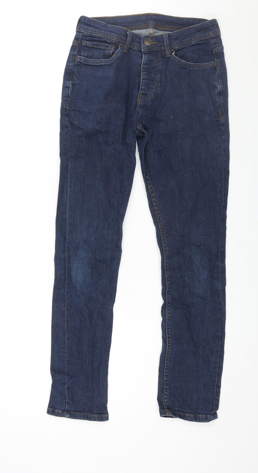 Denim & Co. Mens Blue Cotton Skinny Jeans Size 28 in L30 in Regular Zip