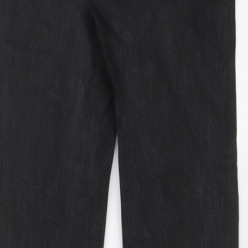 NEXT Mens Grey Cotton Straight Jeans Size 30 in L31 in Slim Zip