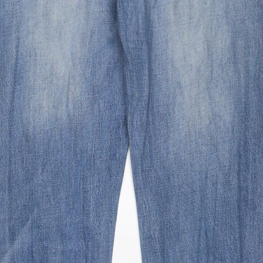 Gap Mens Blue Cotton Straight Jeans Size 30 in L32 in Slim Zip