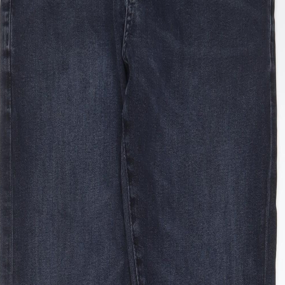 NEXT Mens Blue Cotton Straight Jeans Size 30 in L31 in Slim Zip