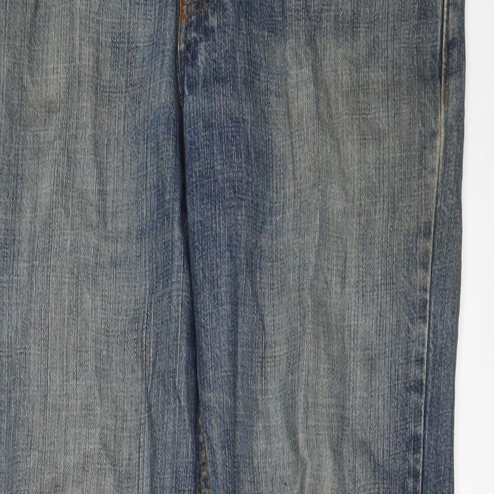 Levi's Mens Blue Cotton Straight Jeans Size 30 in L30 in Regular Zip