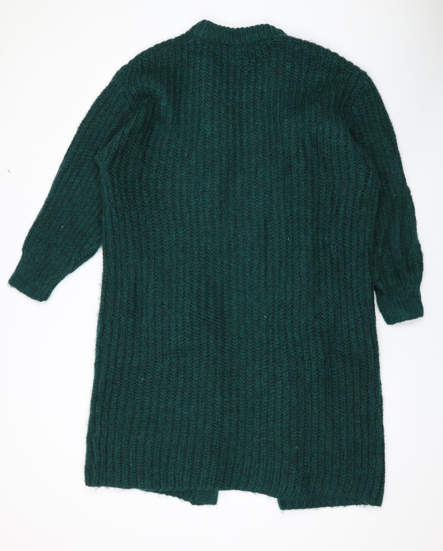 b.young Womens Green V-Neck Acrylic Cardigan Jumper Size S