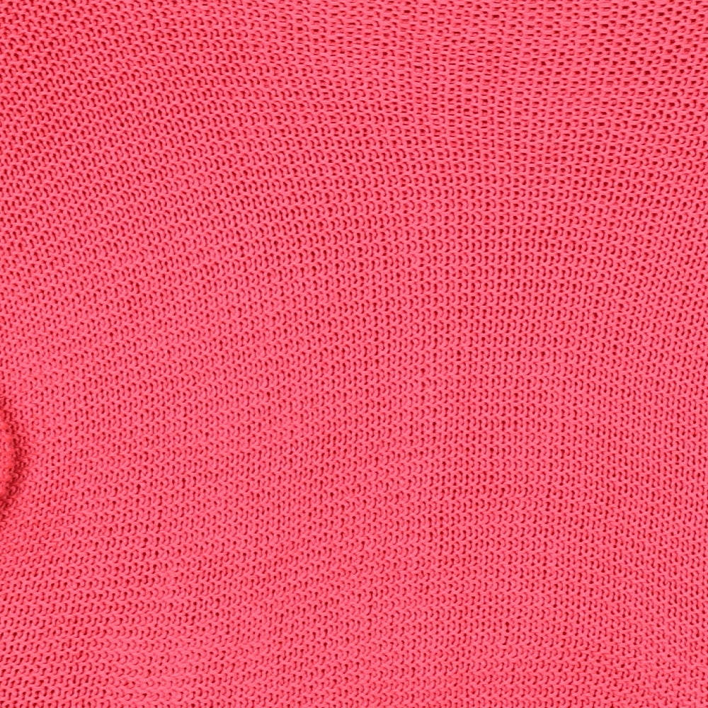 Carina Ricci Womens Pink Boat Neck Acrylic Pullover Jumper Size S