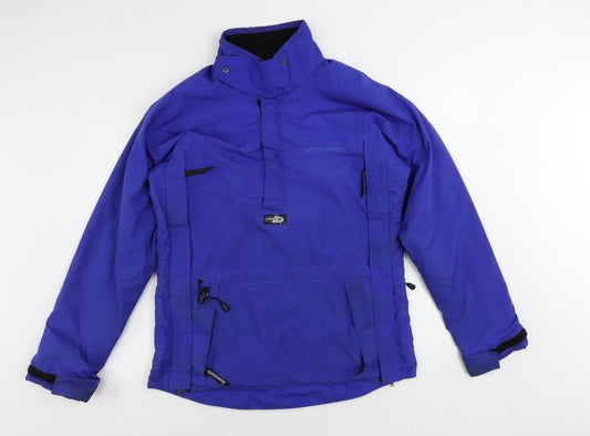 Raceware Mens Blue Anorak Jacket Size L Zip - Zipped Pockets Vintage