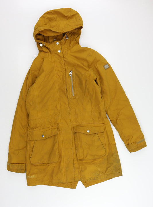 Regatta Womens Yellow Windbreaker Coat Size 10 Zip